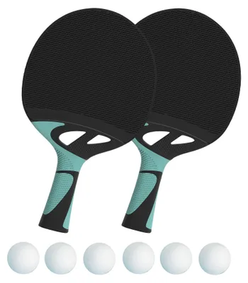 Produktbild von Cornilleau Tischtennisschläger-Set "Tacteo 30 Duo Pack", Bälle Weiß