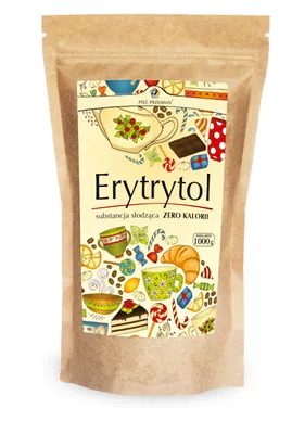 Obrázok produktu pre ERYTHRITOL 1 kg (PAPIEROVÉ VRECKO) - PÄŤ PREMENENÍ