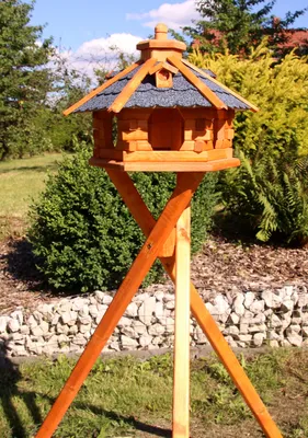 Produktbild von Vogelhaus mit Ständer 47x33 cm blau Typ 4