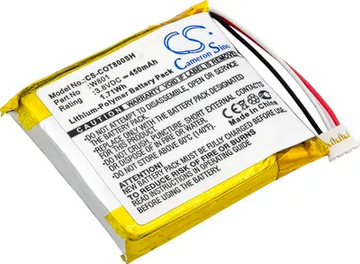 Image de TECHTEK Batterie compatible avec [Codio] K8, T8 remplace W801