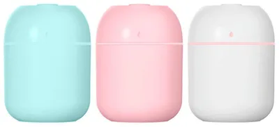 Produktbild von Luftbefeuchter Mini 3er Set 330ml USB Kaltnebel 2 Modi leise Raumluftbefeuchter kompakt für Nachttisch Schlafzimmer Büro Auto