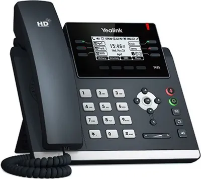 Produktbild von Yealink SIP-T42S, IP-Telefon, Schwarz, Kabelgebundenes Mobilteil, Tisch/Wand, Im Band, Außerhalb des Bandes, SIP-Info, 12 Zeilen