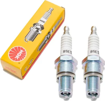 Produktbild von Zündkerzen Set NGK 2x B5ES Zündkerze, 19,0mm Langgewinde Ø 14,0mm Hex 20,8mm, Elektrodenabstand 0,75mm, Wärmewert 5, 6410