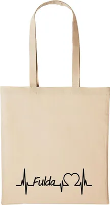 Produktbild von Huuraa Baumwollbeutel Fulda Geschenk Einkaufstasche Natural 10 Liter Baumwolle Fulda Accessoire