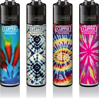Zdjęcie produktu dla Zestaw 4 zapalniczek Clipper : TYE DIE