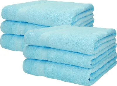 Produktbild von Betz 6 Stück XXL Badetücher 100 x 200 cm PALERMO  Saunatuch 100% Baumwolle  Farbe: türkis