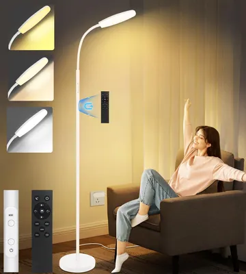 Produktbild von Lichttherapielampe mit 10 Farben und Fernbedienung
