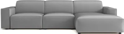 Produktbild von Emoebel24 Ecksofa Rechts 284x102x70cm Lucas  Grau