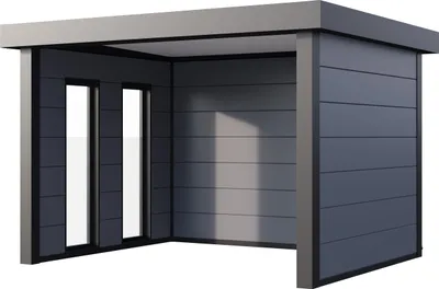 Produktbild von Telluria Pavillon Singolo 3630 inkl. 2 Fenster lichtgrau