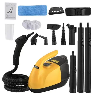 Produktbild von Dampfreiniger, 1800W Handdampfreiniger mit 1,0L Tank & 100mL Waschmittelspender, Entfernen Schmutz & Fett, tragbarer Dampfdruck für Möbel, Küche, Auto