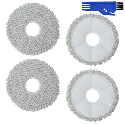 Image de Lot de 4 serpillières avec 2 plaques de rechange pour aspirateur
