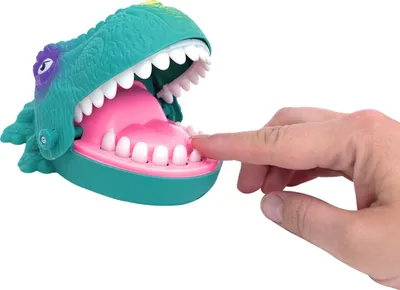 Produktbild von Dino Schnapp Zähne Spiel - Croco Zahnspiel Wackelzahn | Keine Batterien erforderlich! Spiele ab 3 Jahre | Aktionsspiel für die ganze Familie - auch als Trinkspiel nutzbar