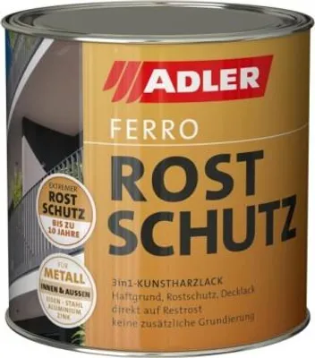 Produktbild von Adler Vivido Rostschutzlack RAL9010 reinweiß 375ml für verzinkten Stahl und Aluminium, 452500901037