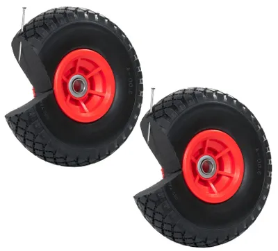 Produktbild von 2 x Rad für Sackkarre pannenfrei 260 x 85 mm 3.00-4