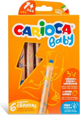 Image de Carioca 3 in 1 Crayon 6 pièce(s)