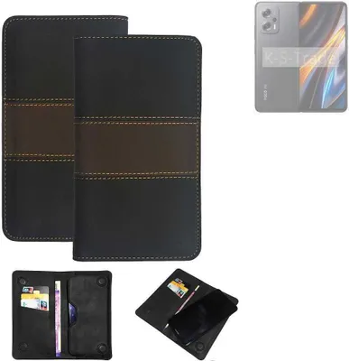 Produktbild von K-S-Trade Hülle Handyhülle kompatibel mit POCO X4 GT Schutzhülle Walletcase Bookstyle Tasche Schutz Case Handytasche Wallet Cover Kunstleder