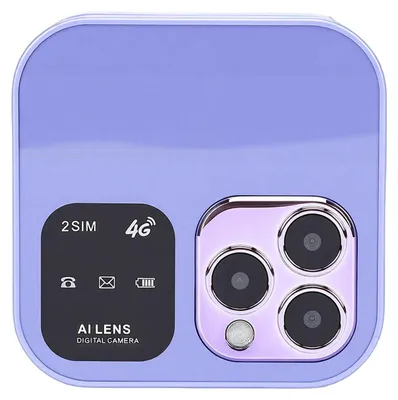 Produktbild von 4G LTE Klapphandy 1,77-Zoll-Bildschirm Entsperrt Seniorenhandy Dual-SIM-Dual-Standby mit Bluetooth MP3 FM Lautsprecher mit hoher Lautstärke Ein-Klick-Wahl Lila