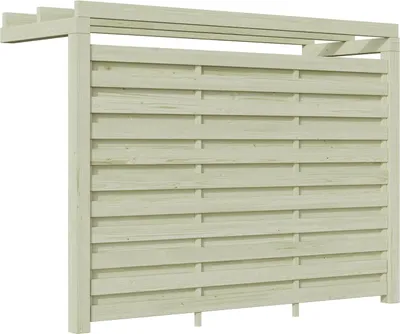 Produktbild von Weka Carport Rückwand für Einzel- und Doppelcarport mit Dachbegrünung - kesseldruckimprägniert