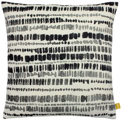 Quadratisches Kissen, 100% recyceltes Polyester, mehrfarbig, waschbar