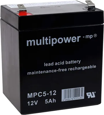 Produktbild von Powery Bleiakku (multipower) MPC5-12 zyklenfest