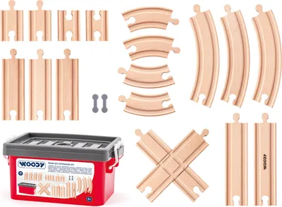 Obrázek produktu pro Set kolejí v plastovém boxu, 20ks