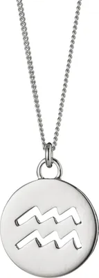 Produktbild von cai Halskette Wassermann Sternzeichen 925/- Sterling Silber rhodiniert