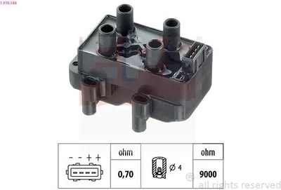 Produktbild von EPS 1.970.188 Zündspule für FIAT DUCATO Pritsche/Fahrgestell (230) DUCATO Kasten (244) DUCATO Pritsche/Fahrgestell (244) DUCATO Bus (230) für CITROËN