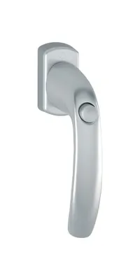 Zdjęcie produktu dla Klamka okienna NY 0810SV/U10 aluminium F9016/biała 35mm samozamykająca HOPPE