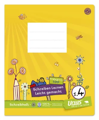 Productafbeelding van Formati 060531084: Schrijfbord, kwartformaat, 20 bladen, 80 g/m², met lijntjes (10/5 mm)