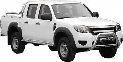 Zdjęcie produktu dla Stalowe progi boczne do Ford Ranger Double Cab 2009-2011 Grey