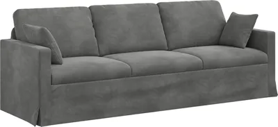 Produktbild von vidaXL Sofa Dunkelgrau 228 x 78 x 80 cm Samt