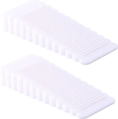 Produktbild von 2pcs Anti-Kollisionstürpuffer strukturierte Designoberflächen-Haushalts-Haushaltstür Stopp für Zuhause-Weiss