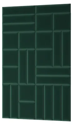 Produktbild von Set gepolsterter Wandpaneele 120x195 VALERIO - grün
