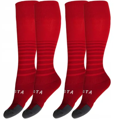Produktbild von Kipsta Dicke Fußballsocken Rot Gr. 31-34 2er-Pack