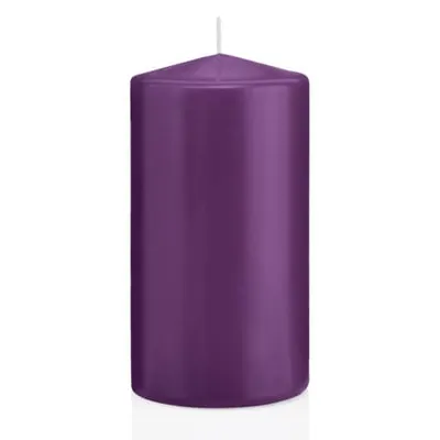 Produktbild von Stumpenkerze - 150 x 80 mm, brombeer, 2 St.