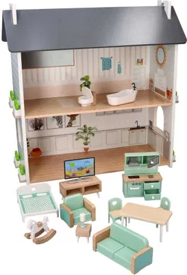 Produktbild von Adam Toys Großes, gemütliches Puppenhaus