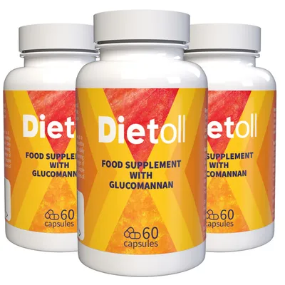 Produktbild von Dietoll - 180 kapslí, balení po 3 kusech