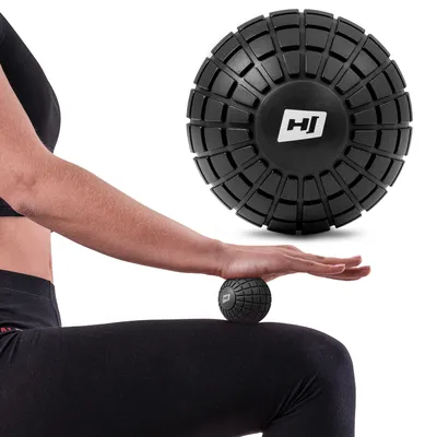 Produktbild von Hop-Sport Massageball für Hand, Fuß, Rücken - Faszienball zur gezielten Selbstmassage – 12,5 cm Durchmesser HS-A125MB