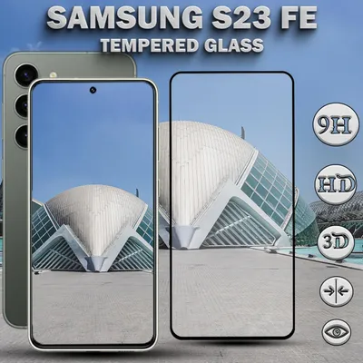 Produktbild von 1-Pack Samsung S23 FE Displayschutzfolie - Gehärtetes Glas 9H - Super Qualität 3D