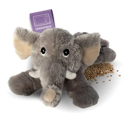 Produktbild von Habibi Plush Classic Wärmetier Elefan Kuscheltier Wärmekissen Wärmflasche