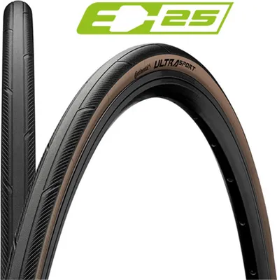 Obrázok produktu pre Continental 28-622 Ultra Sport 3, E-25, skladací, čierna / hnedá koža