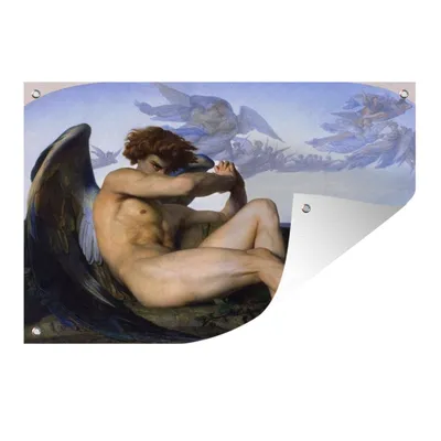 Obrázek produktu pro MuchoWow® Zahradní plakáty - Padlý anděl - obraz, Alexandre Cabanel - 60x90 cm - Zahradní dekorace