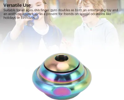 Produktbild von Fidget Gyroskop Edelstahl Fingerspitze rotierendes Gyro-Spielzeug für die Reisebüro-Heimstation