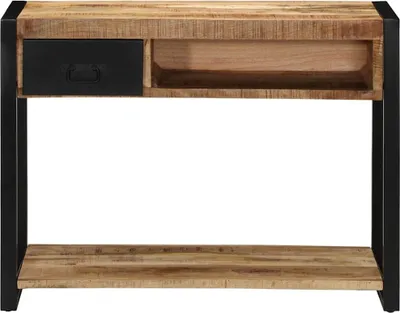 Immagine prodotto di Tavolo Consolle 100x35x75 cm in Legno Massello di Mango Grezzo