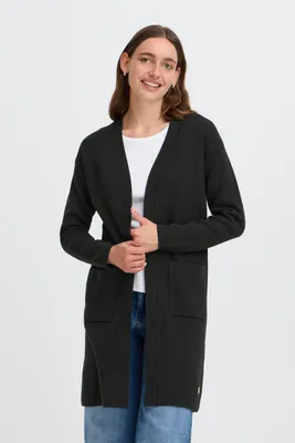 Produktbild von OXMO OXFINA Damen Strickjacke Feinstrick Cardigan Baumwollmischung regular fit