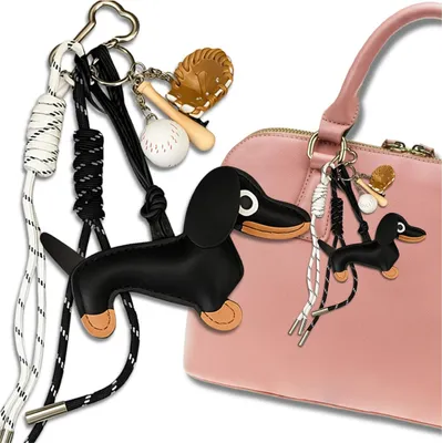 Produktbild von EDIBAZZAR | Schlüsselanhänger für Taschenschlüssel, Schlüsselring-Anhänger, Baseball-Set, Dackel