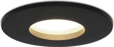 Produktbild von hoftronic LED Einbaustrahler 4W GU10 4000K IP44 Schwarz Dimmbar