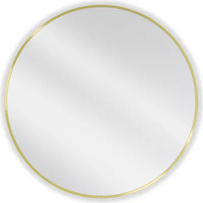 Obrázok produktu pre Mexen Loft okrúhle kúpeľňové zrkadlo 85 cm, zlatý rám - 9850-085-085-000-50