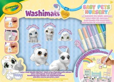 Obrázok produktu pre Crayola Washimals 74-7516, Detská súprava na kreslenie, 3 rok / roky, Viacfarebný