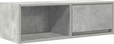 Image de vidaXL Armoire TV gris béton 80x31x25,5 cm Bois composite